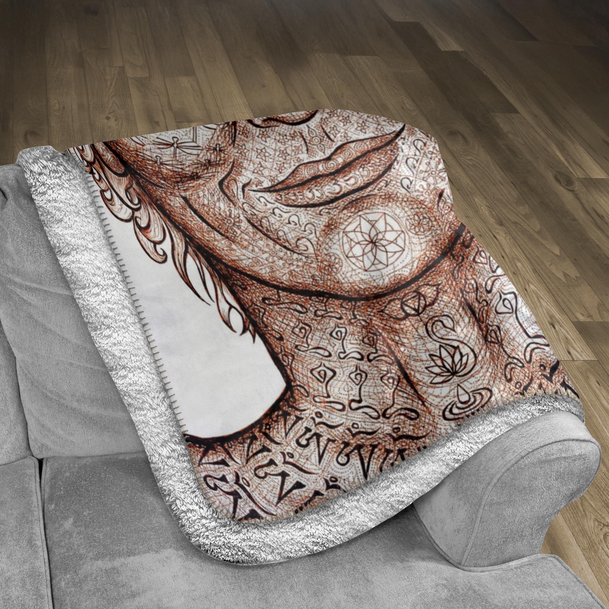 the-wisdom-keeper-of-precision-impeccability-brown-white-fleece-sherpa-blanket – Wisdom Keepers