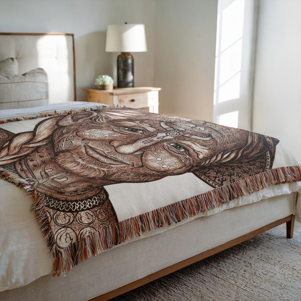 the-wisdom-keeper-of-teamwork-brown-white-woven-blanket – Wisdom Keepers