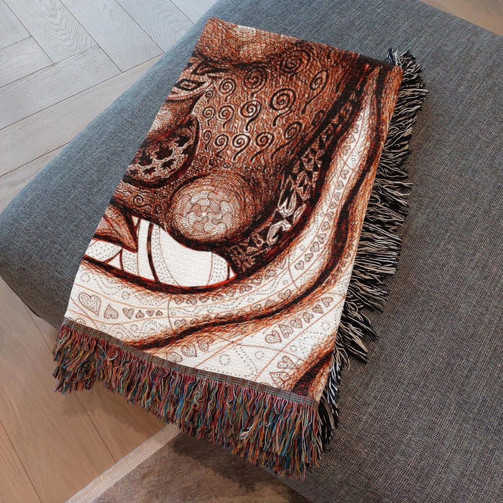 the-wisdom-keeper-of-totality-brown-white-woven-blanket – Wisdom Keepers
