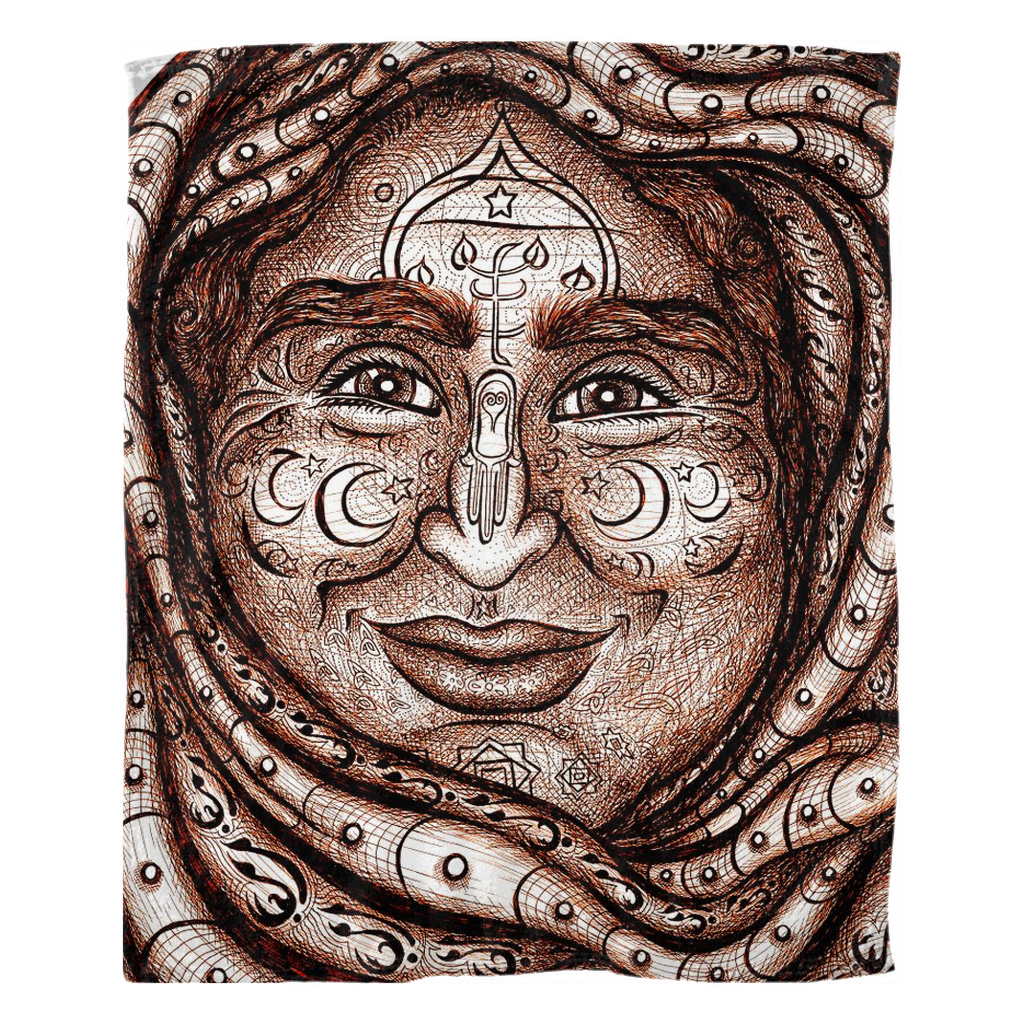 the-wisdom-keeper-of-diplomacy-peace-brown-white-fleece-blanket – Wisdom Keepers