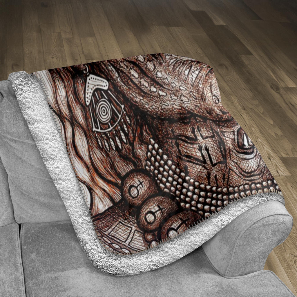 the-wisdom-keeper-of-anticipation-emanation-brown-white-fleece-sherpa-blanket – Wisdom Keepers