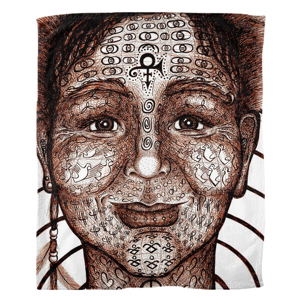 the-wisdom-keeper-of-equality-tenderness-brown-white-fleece-blanket – Wisdom Keepers