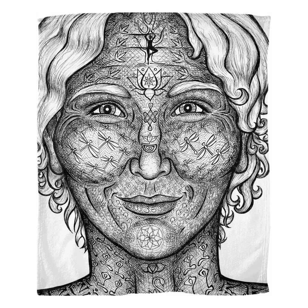 the-wisdom-keeper-of-precision-impeccability-black-white-fleece-blanket – Wisdom Keepers