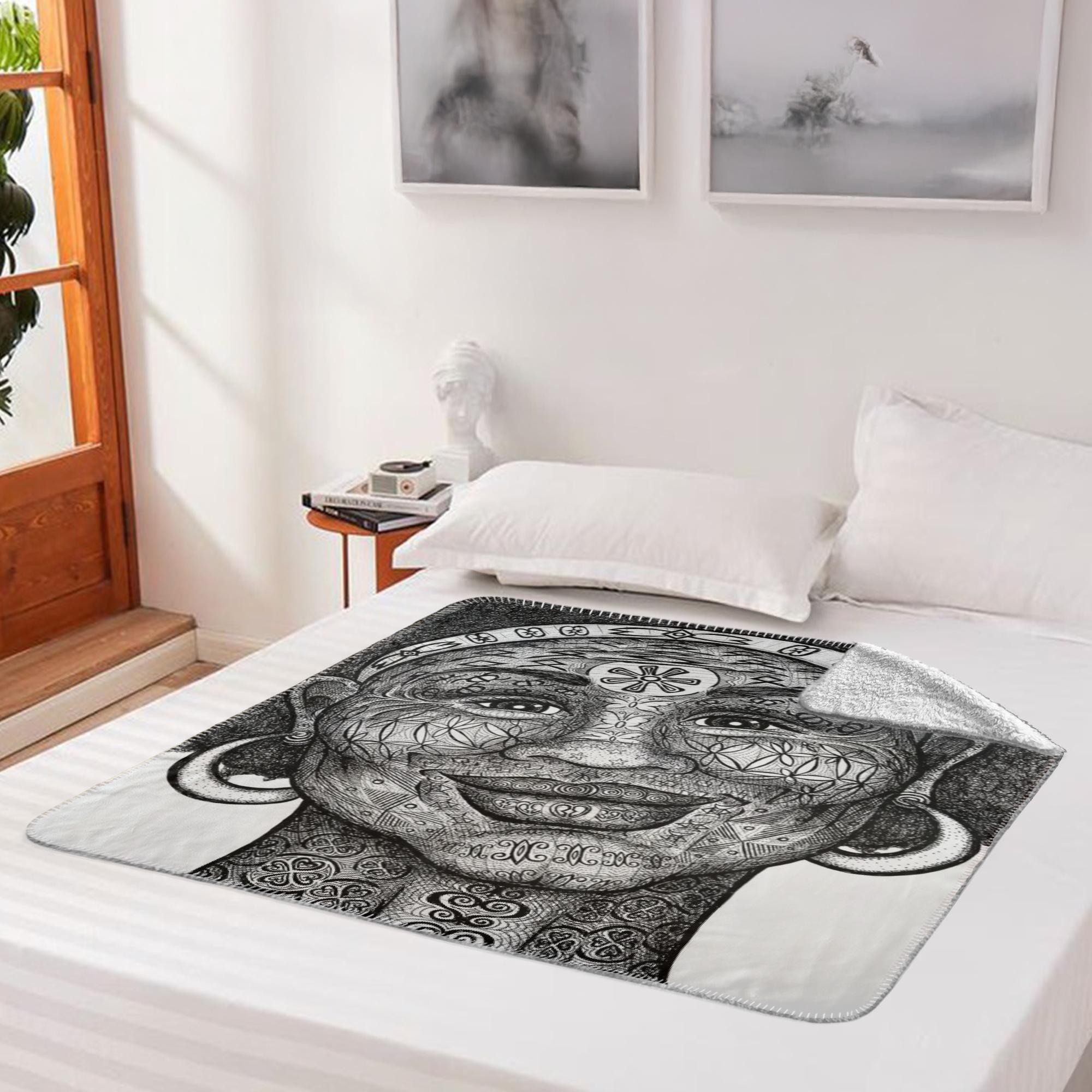 the-wisdom-keeper-of-freshness-beauty-black-white-fleece-sherpa-blanket – Wisdom Keepers