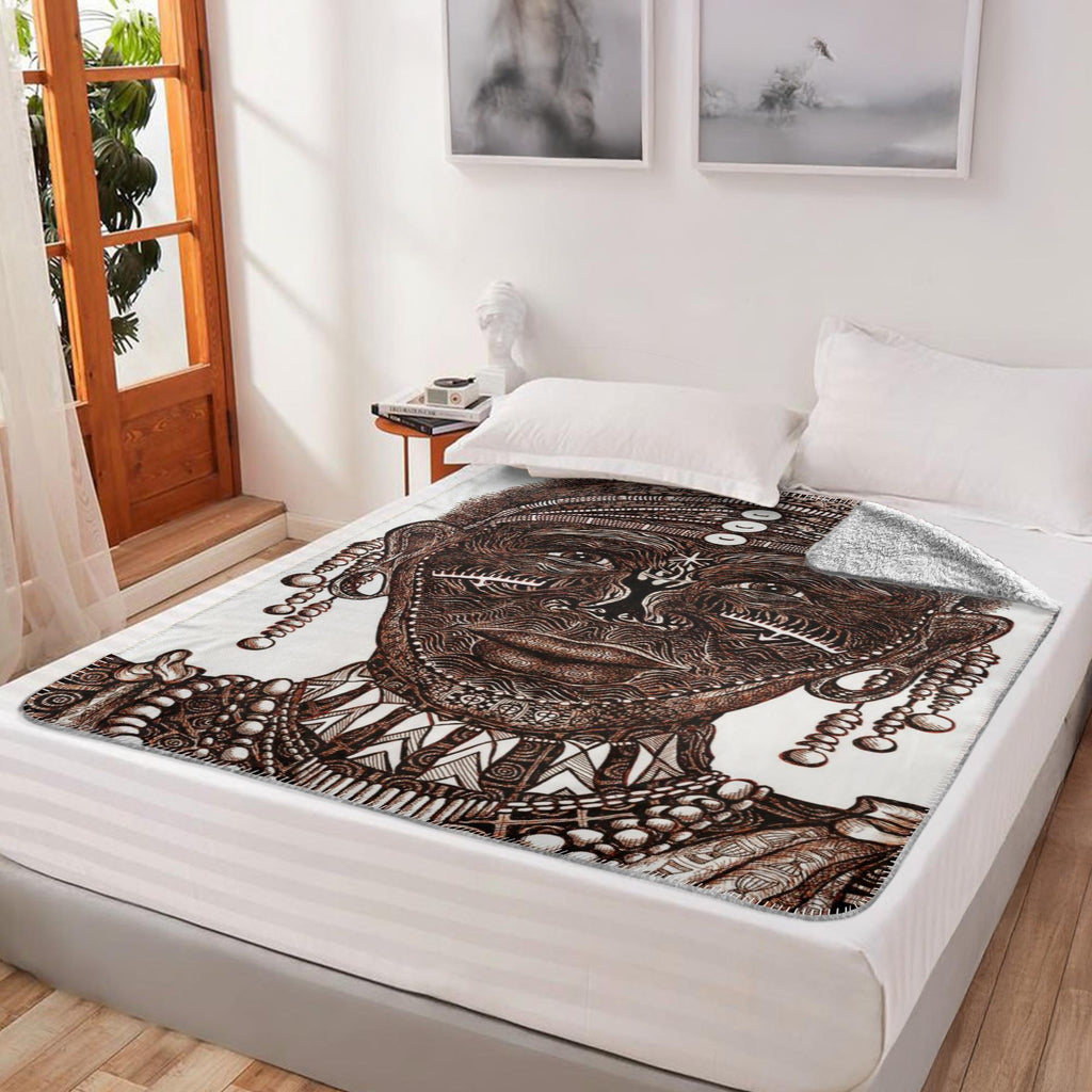 the-wisdom-keeper-of-perseverance-brown-white-fleece-sherpa-blanket – Wisdom Keepers