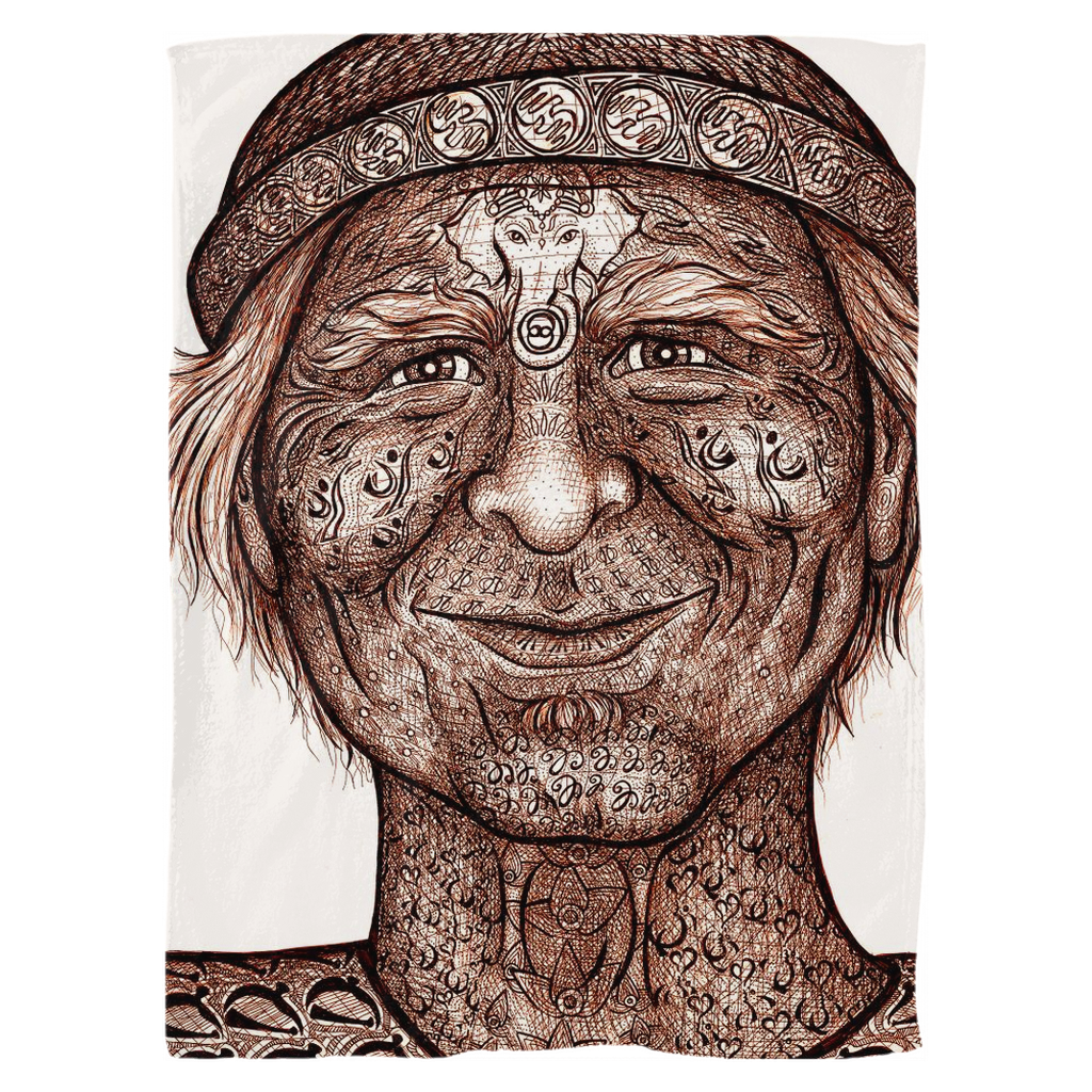 the-wisdom-keeper-of-inquiry-truth-brown-white-fleece-blanket – Wisdom Keepers