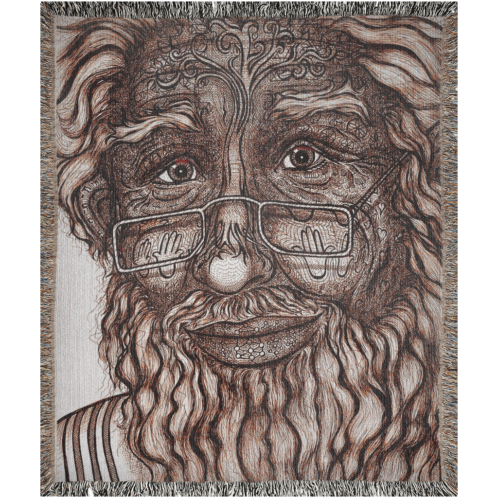 the-wisdom-keeper-of-omniscience-brown-white-woven-blanket – Wisdom Keepers