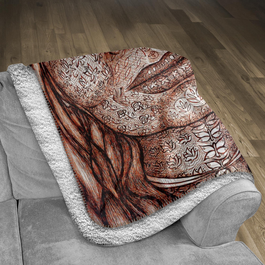 the-wisdom-keeper-of-imagination-brown-white-fleece-sherpa-blanket – Wisdom Keepers
