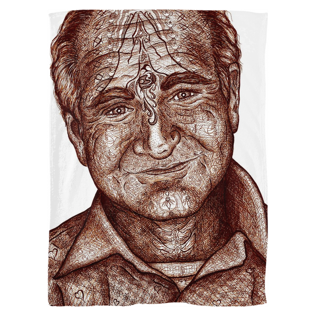 the-wisdom-keeper-of-lightness-brown-white-fleece-blanket – Wisdom Keepers