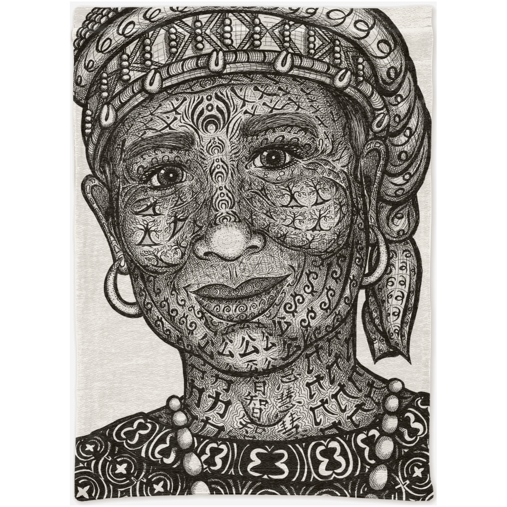 the-wisdom-keeper-of-justice-realistic-magic-black-white-woven-tapestry – Wisdom Keepers