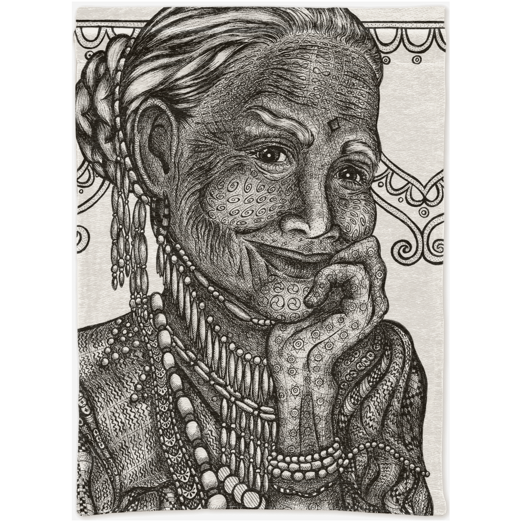 the-wisdom-keeper-of-understanding-forgiveness-black-white-woven-tapestry – Wisdom Keepers