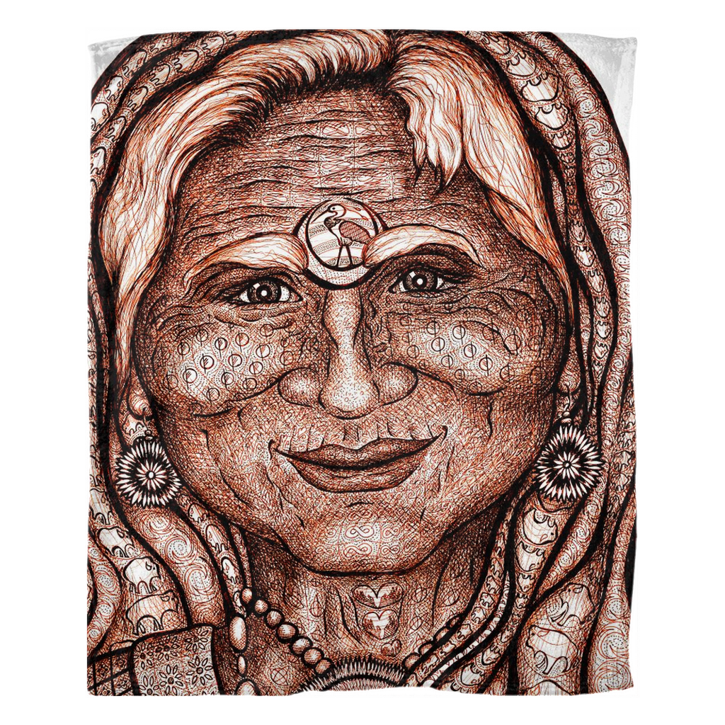 the-wisdom-keeper-of-synergy-communion-brown-white-fleece-blanket – Wisdom Keepers