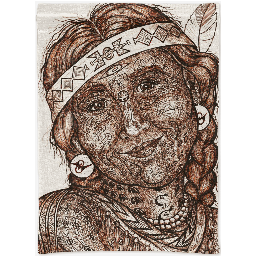 the-wisdom-keeper-of-altruism-brown-white-woven-tapestry – Wisdom Keepers