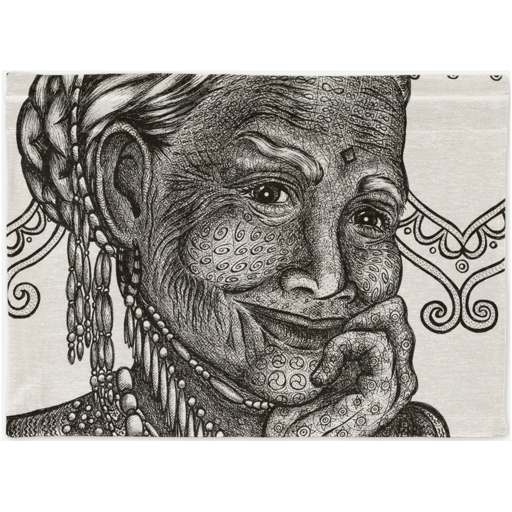 the-wisdom-keeper-of-understanding-forgiveness-black-white-woven-tapestry – Wisdom Keepers