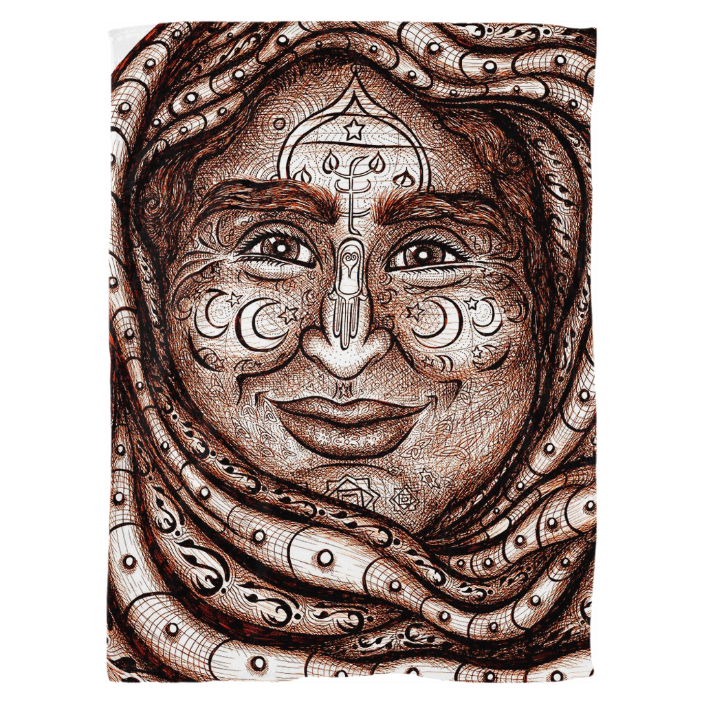 WK6_Brown_White_Fleece_Blanket_60x80