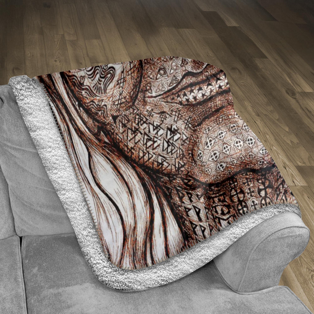 the-wisdom-keeper-of-transmutation-brown-white-fleece-sherpa-blanket – Wisdom Keepers