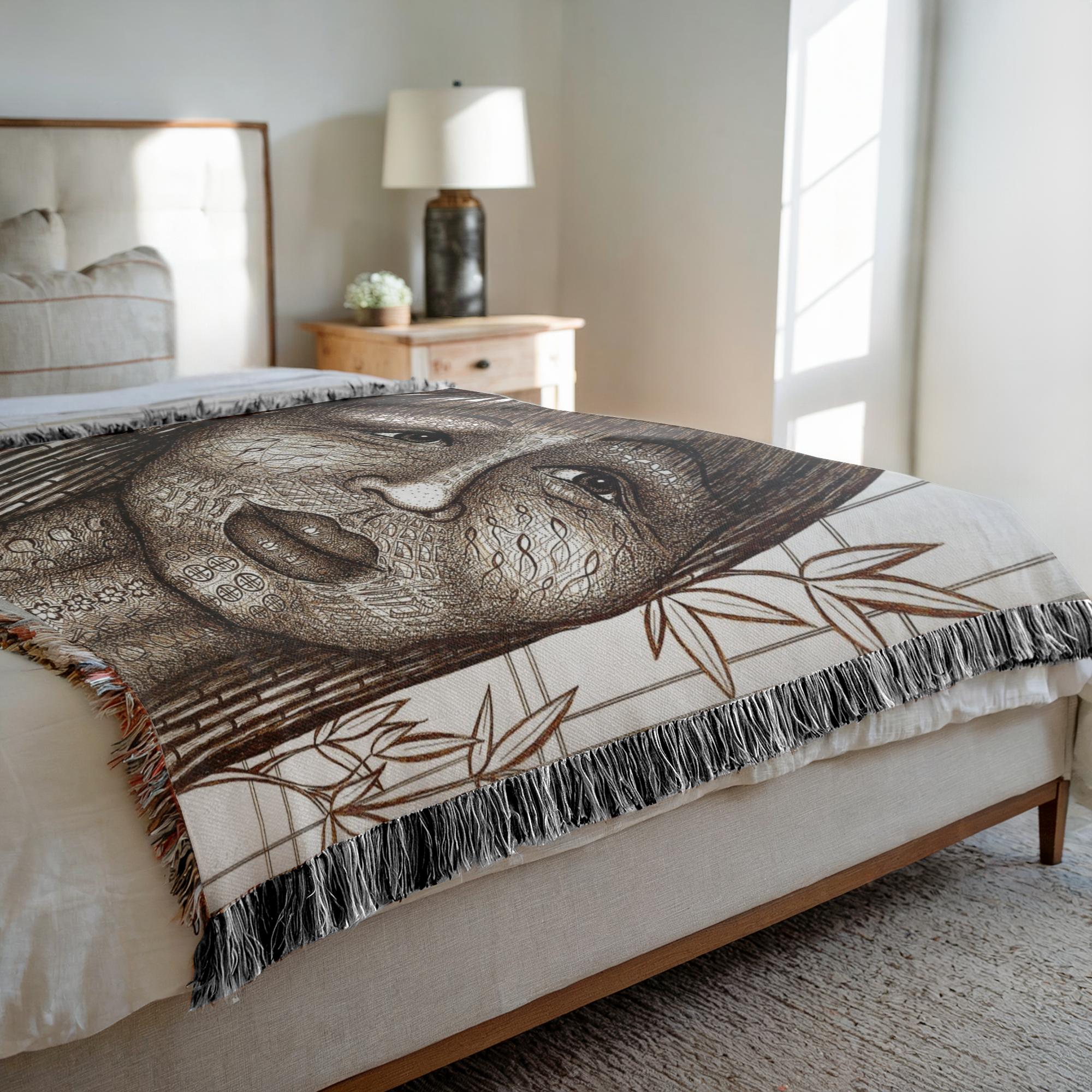 the-wisdom-keeper-of-naturalness-brown-white-woven-blanket – Wisdom Keepers