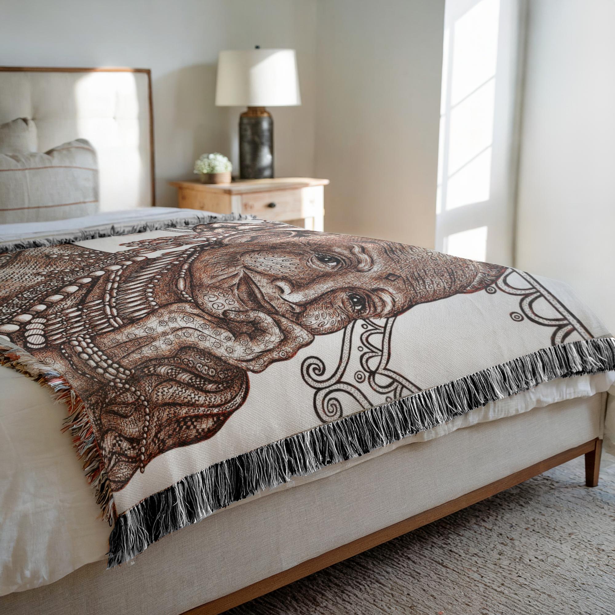 the-wisdom-keeper-of-understanding-forgiveness-brown-white-woven-blanket – Wisdom Keepers