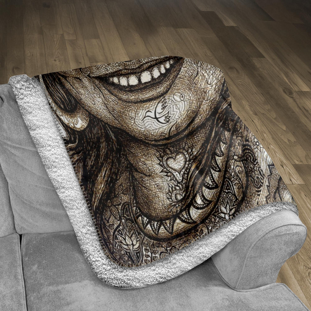 the-wisdom-keeper-of-delight-brown-white-fleece-sherpa-blanket – Wisdom Keepers