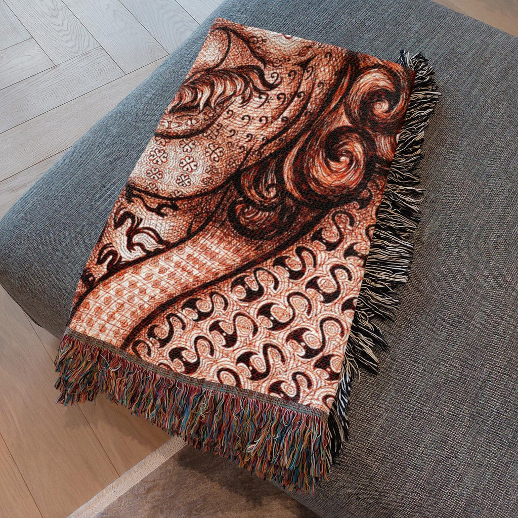 the-wisdom-keeper-of-self-assurance-brown-white-woven-blanket – Wisdom Keepers