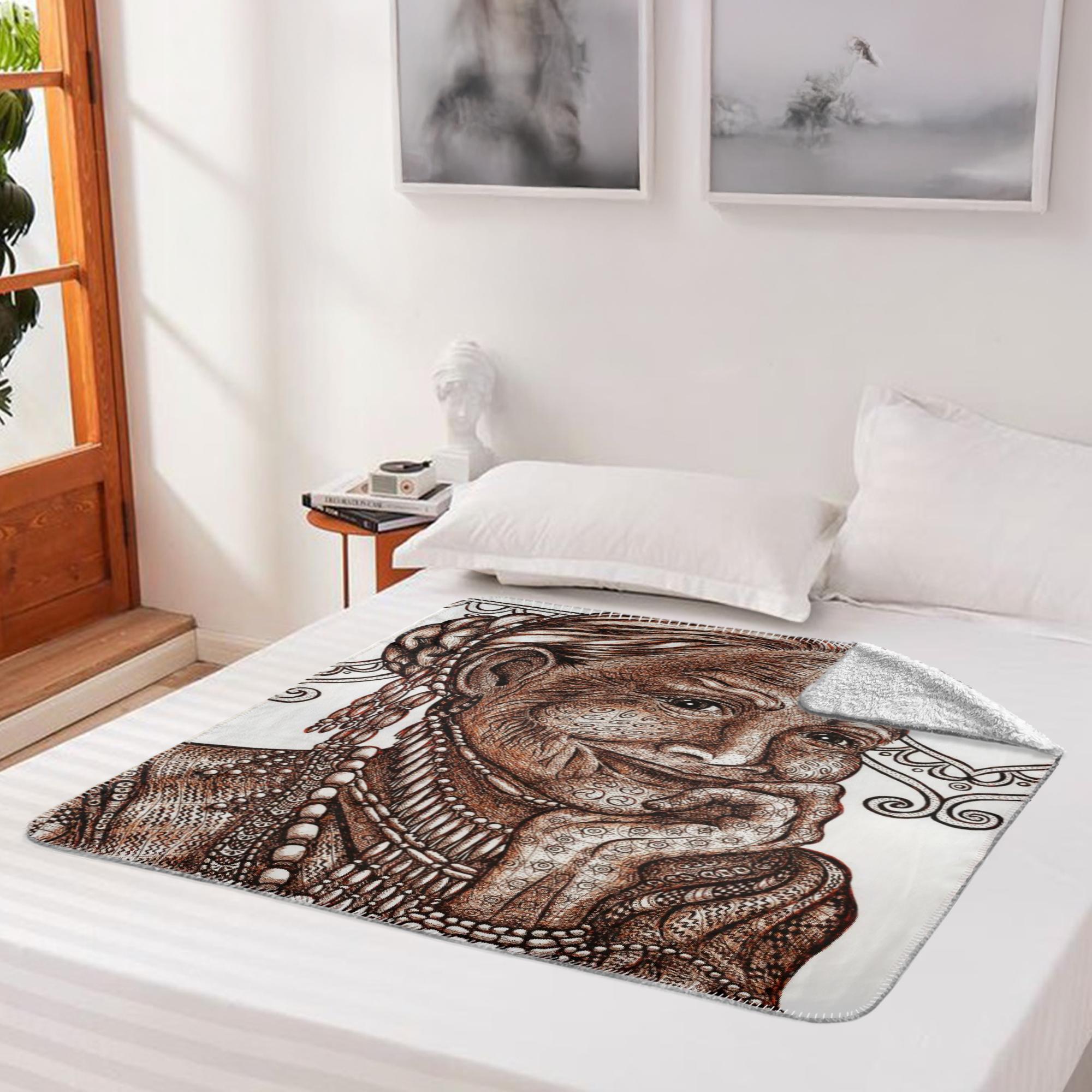 the-wisdom-keeper-of-understanding-forgiveness-brown-white-fleece-sherpa-blanket – Wisdom Keepers