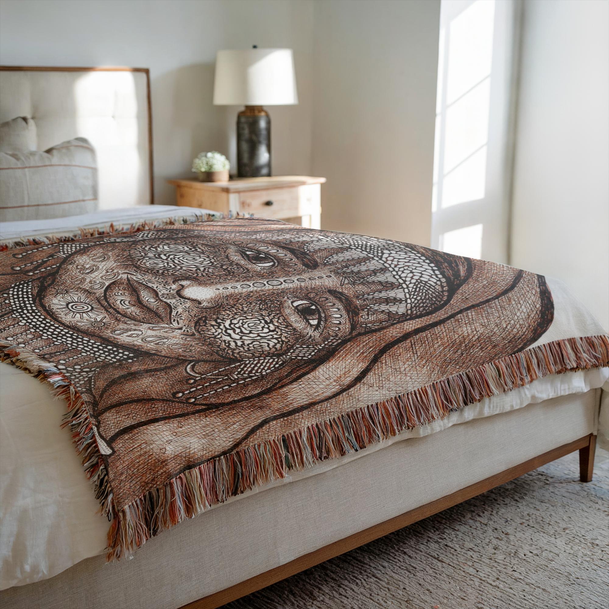 the-wisdom-keeper-of-empathy-brown-white-woven-blanket – Wisdom Keepers