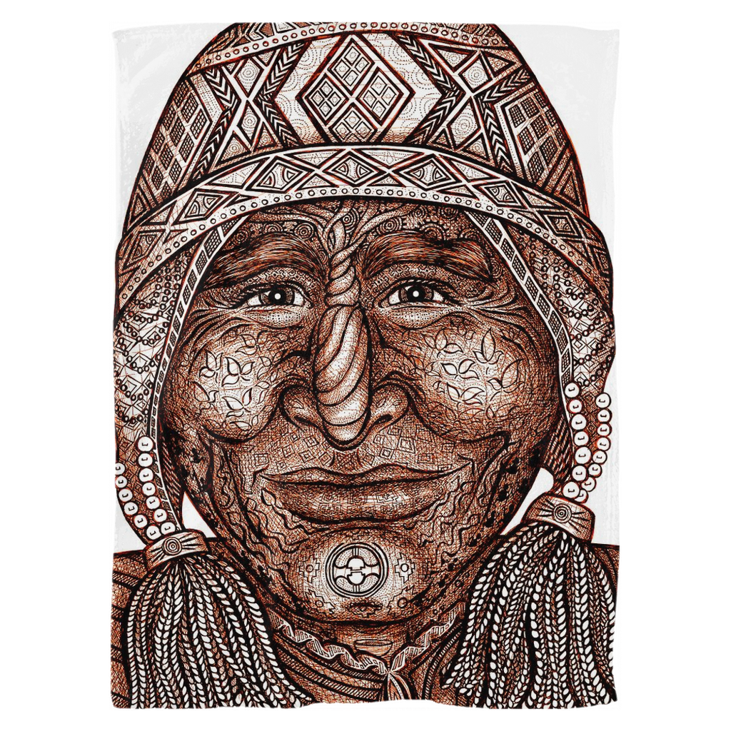 the-wisdom-keeper-of-preservation-brown-white-fleece-blanket – Wisdom Keepers
