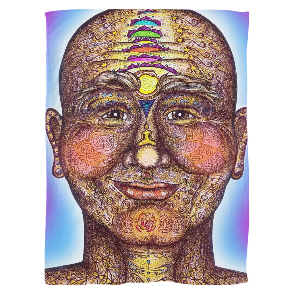 the-wisdom-keeper-of-non-attachment-celebration-full-color-fleece-blanket – Wisdom Keepers