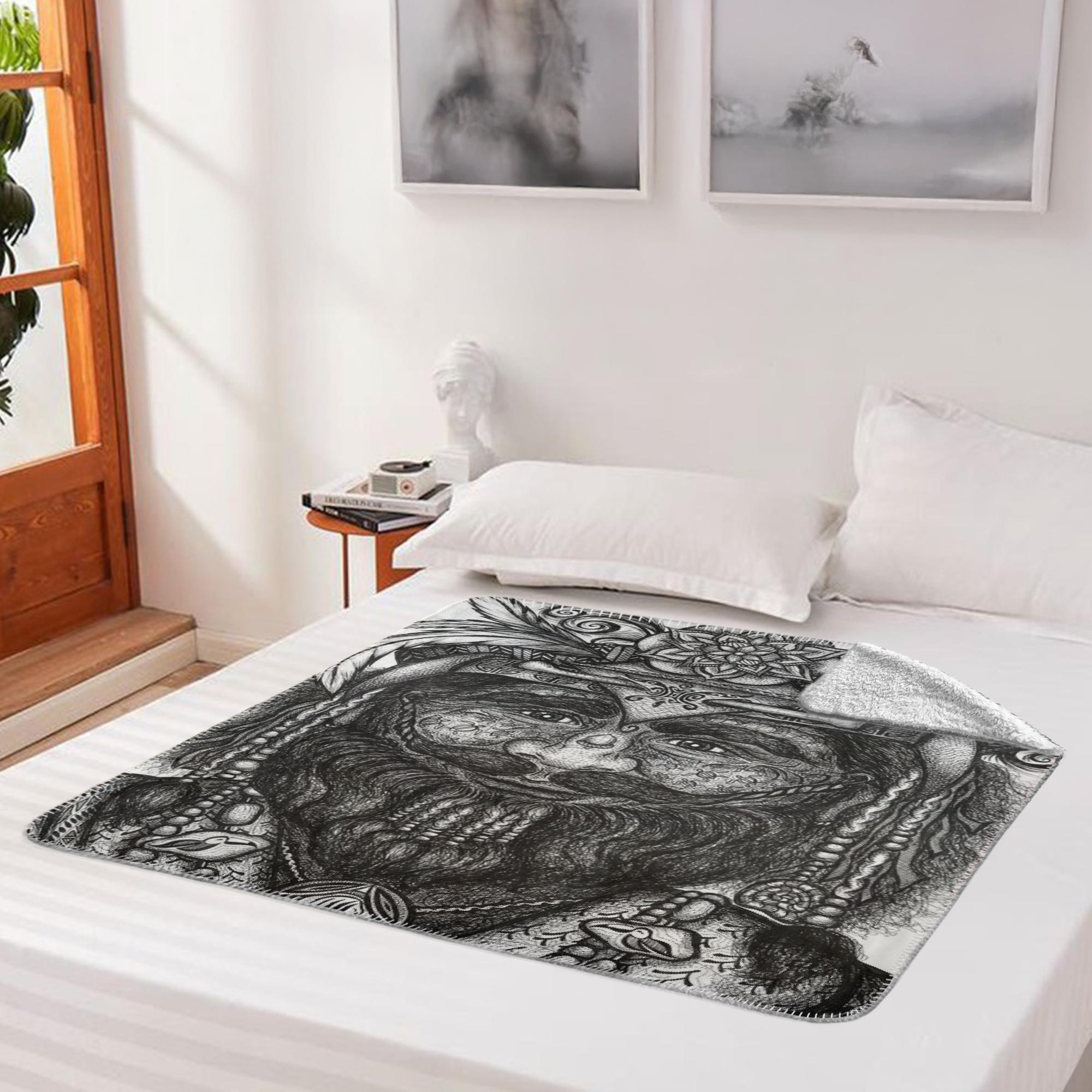 the-wisdom-keeper-of-competence-black-white-fleece-sherpa-blanket – Wisdom Keepers
