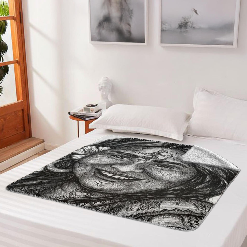 the-wisdom-keeper-of-delight-black-white-fleece-sherpa-blanket – Wisdom Keepers