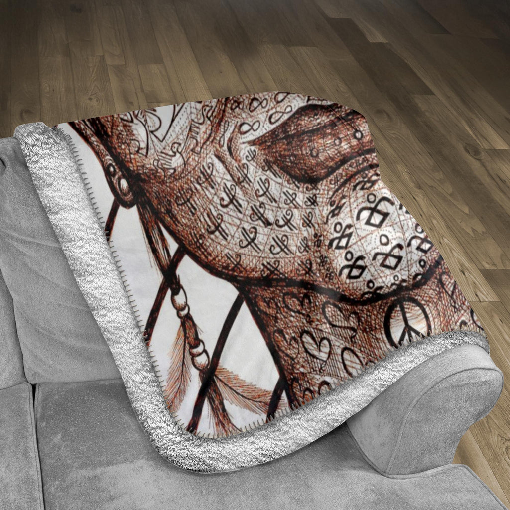 the-wisdom-keeper-of-equality-tenderness-brown-white-fleece-sherpa-blanket – Wisdom Keepers