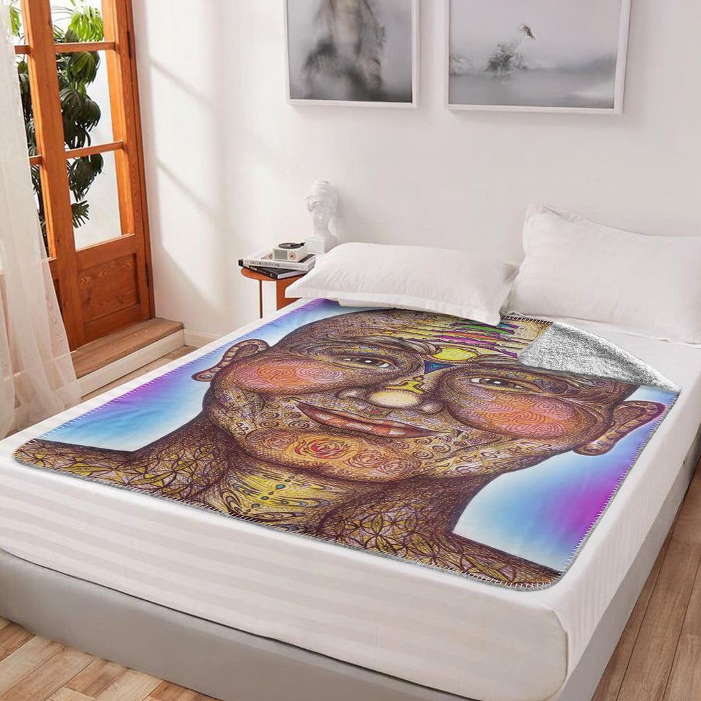the-wisdom-keeper-of-non-attachment-celebration-full-color-fleece-sherpa-blanket – Wisdom Keepers