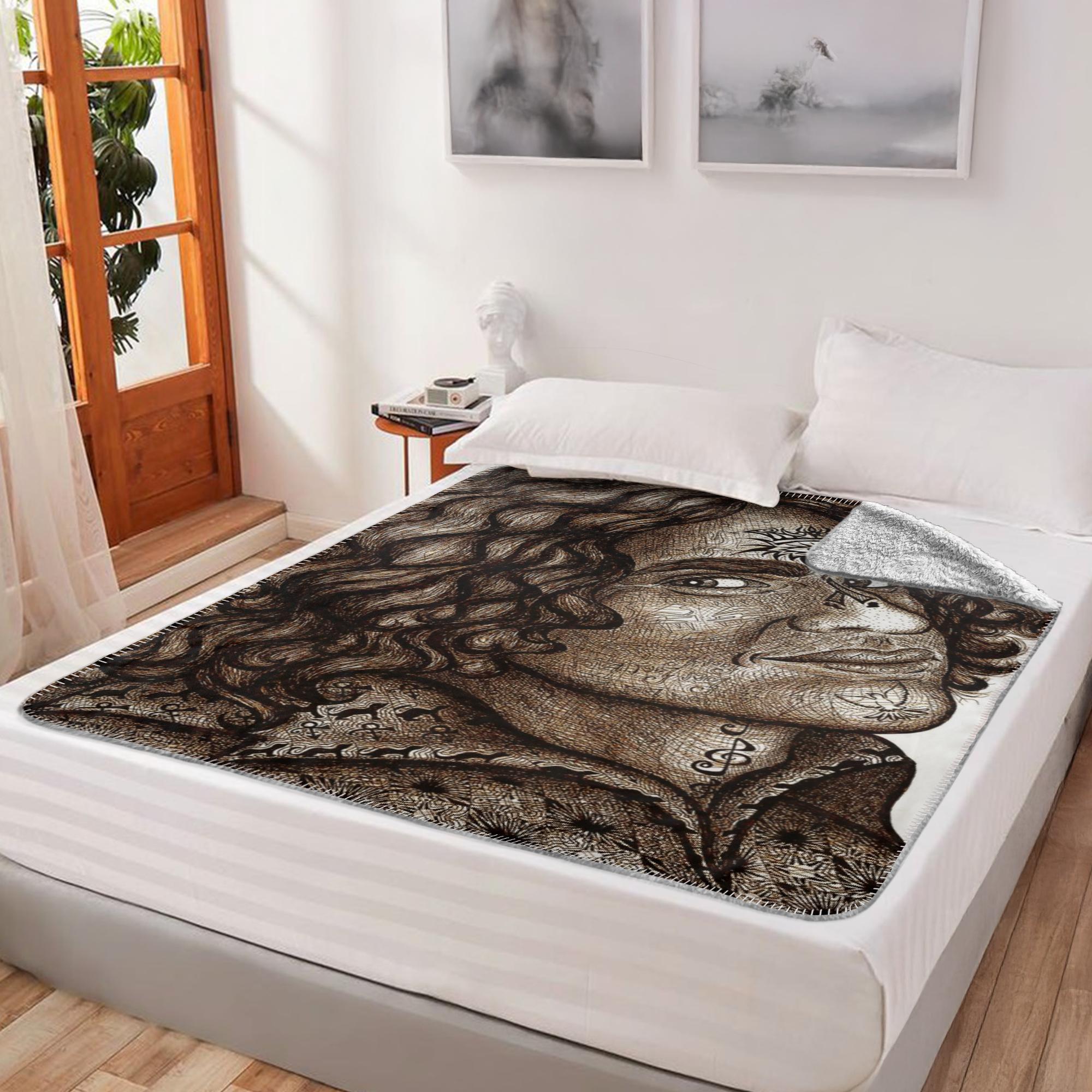 the-wisdom-keeper-of-enrichment-brown-white-fleece-sherpa-blanket – Wisdom Keepers