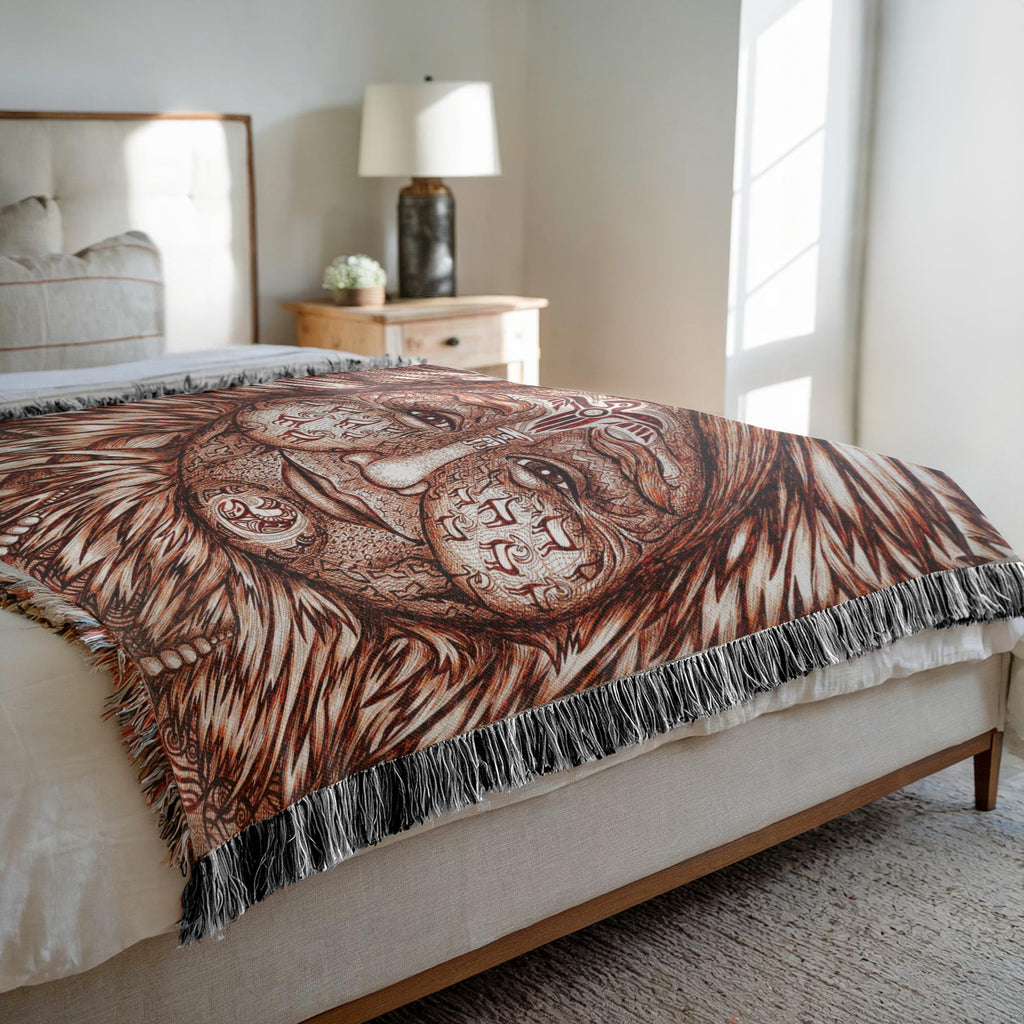 the-wisdom-keeper-of-expansion-superabundance-brown-white-woven-blanket – Wisdom Keepers
