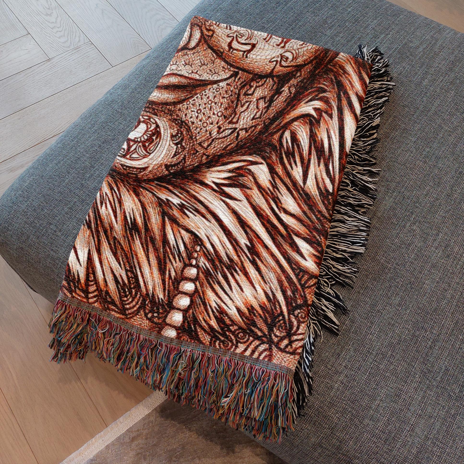 the-wisdom-keeper-of-expansion-superabundance-brown-white-woven-blanket – Wisdom Keepers