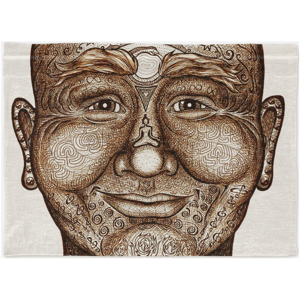 the-wisdom-keeper-of-non-attachment-celebration-brown-white-woven-tapestry – Wisdom Keepers