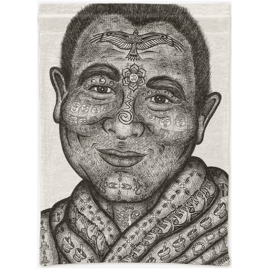 the-wisdom-keeper-of-mindfulness-black-white-woven-tapestry – Wisdom Keepers