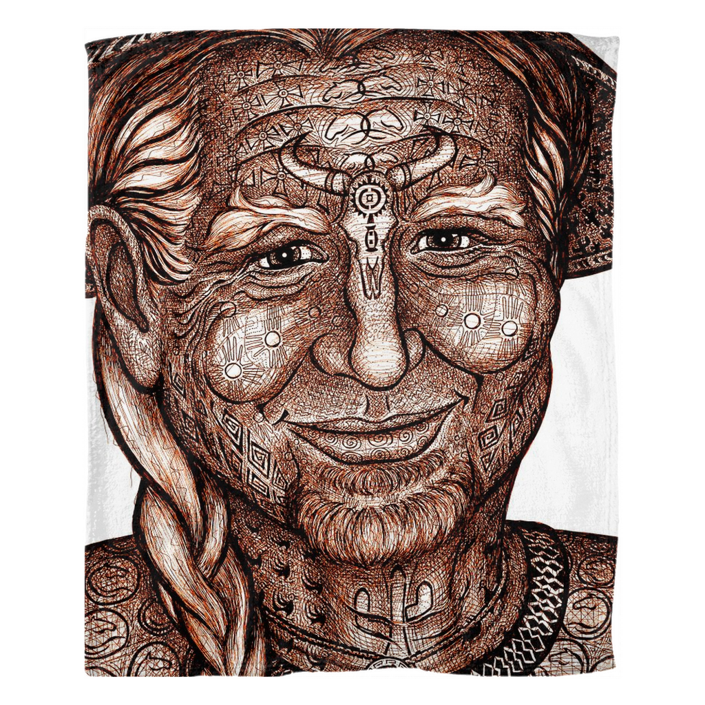 the-wisdom-keeper-of-teamwork-brown-white-fleece-blanket – Wisdom Keepers