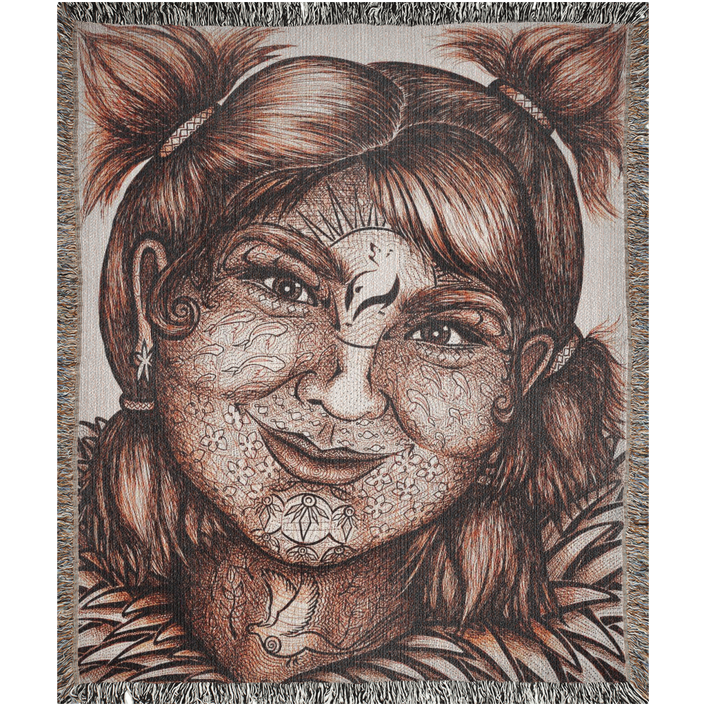 the-wisdom-keeper-of-idealism-brown-white-woven-blanket – Wisdom Keepers