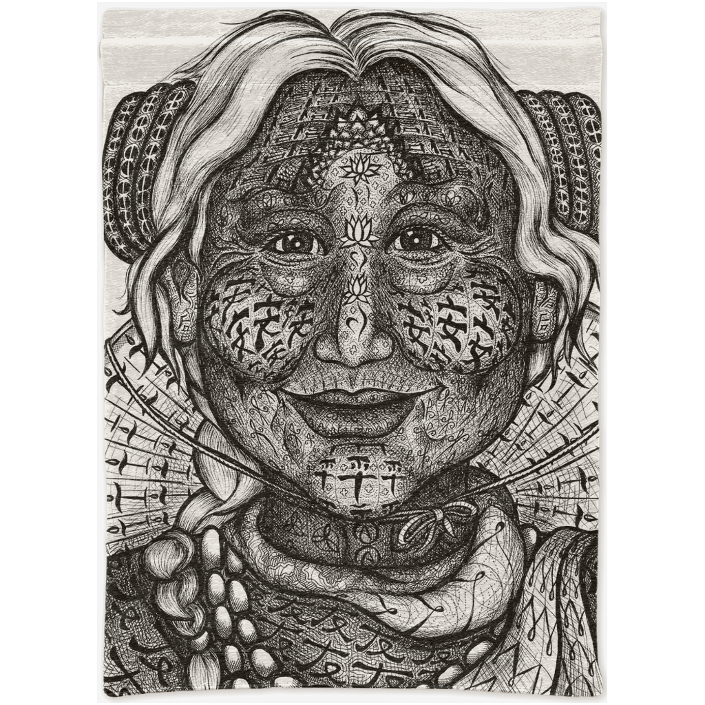 the-wisdom-keeper-of-inspiration-black-white-woven-tapestry – Wisdom Keepers