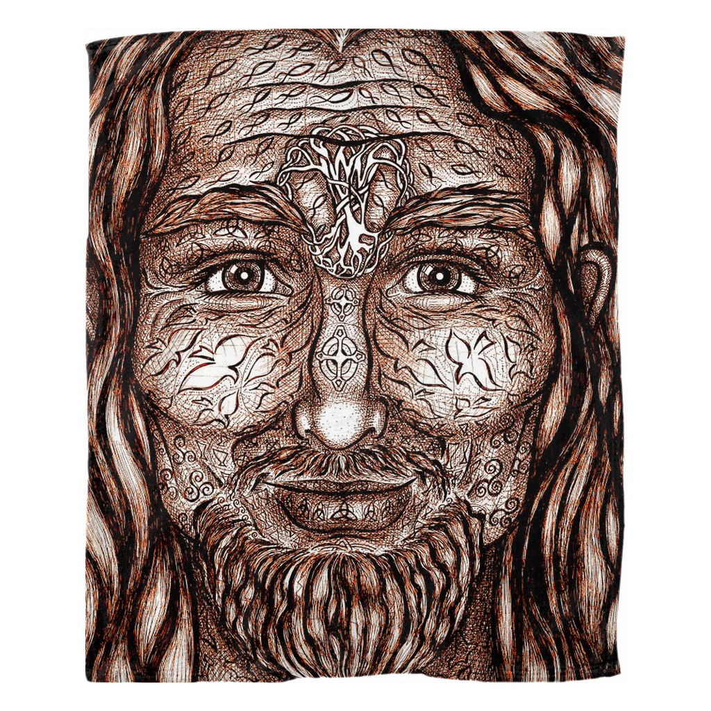 the-wisdom-keeper-of-authority-brown-white-fleece-blanket – Wisdom Keepers