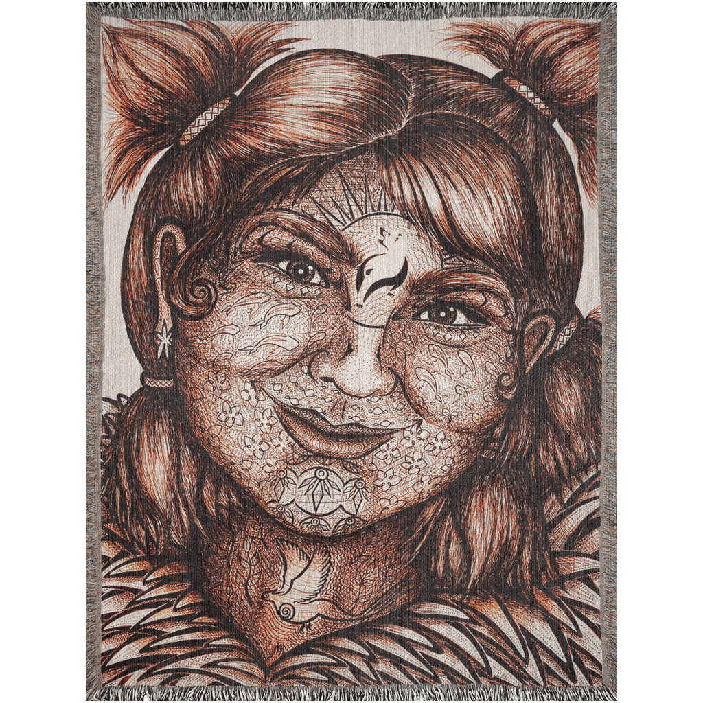 the-wisdom-keeper-of-idealism-brown-white-woven-blanket – Wisdom Keepers