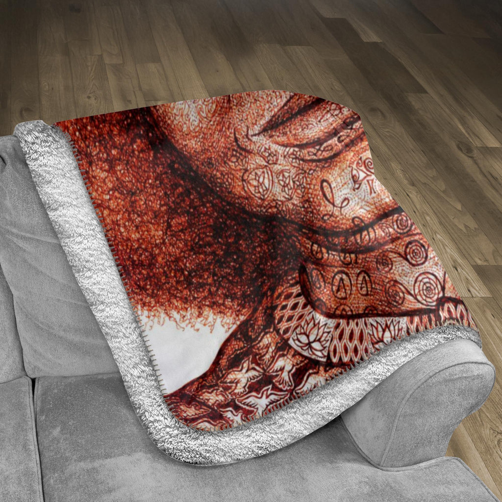 the-wisdom-keeper-of-aspiration-brown-white-fleece-sherpa-blanket – Wisdom Keepers