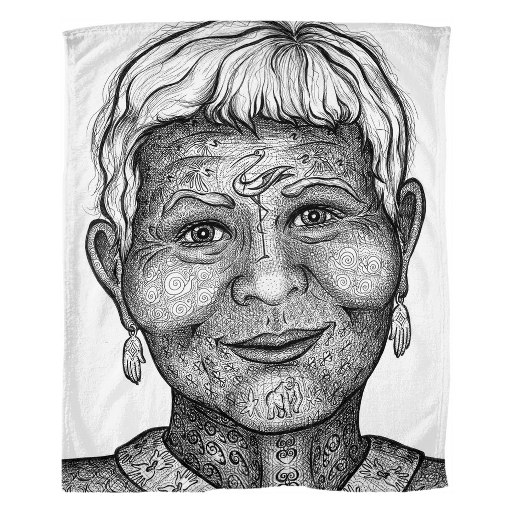 the-wisdom-keeper-of-intimacy-black-white-fleece-blanket – Wisdom Keepers