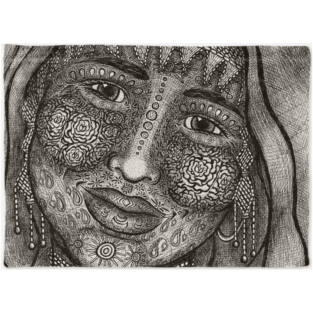 the-wisdom-keeper-of-empathy-black-white-woven-tapestry – Wisdom Keepers