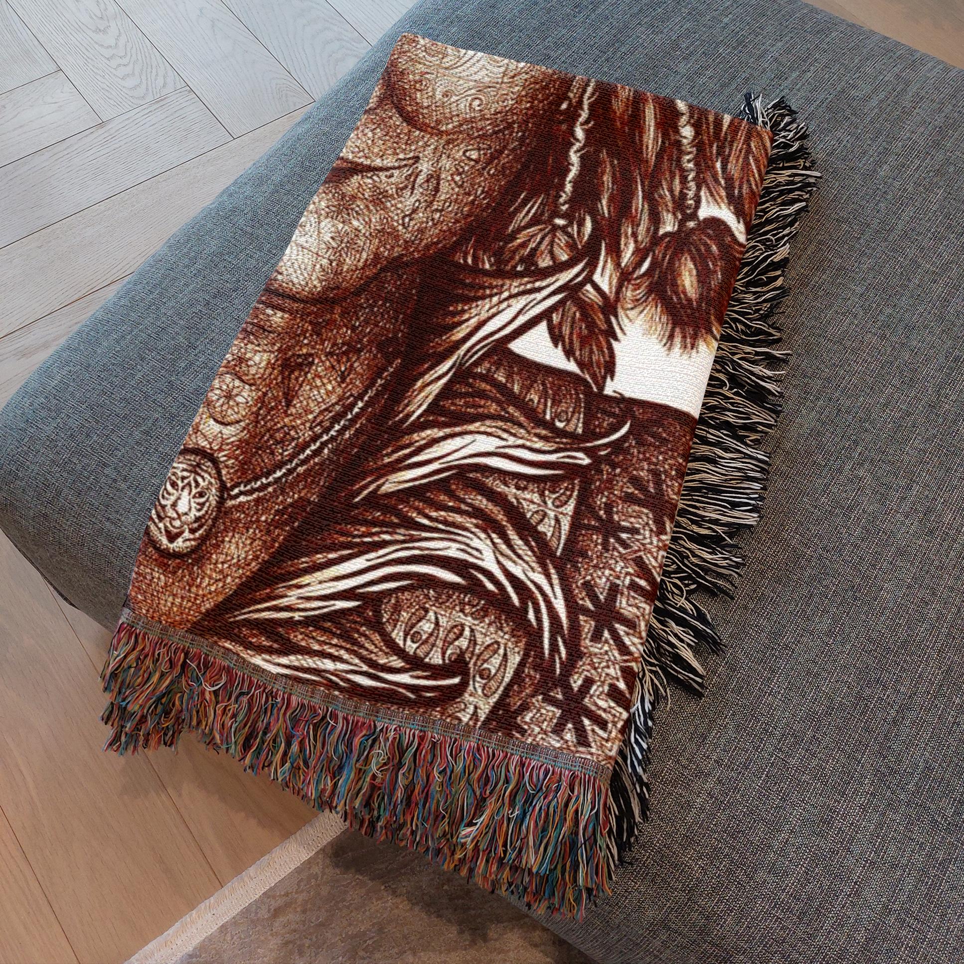 the-wisdom-keeper-of-integrity-brown-white-woven-blanket – Wisdom Keepers