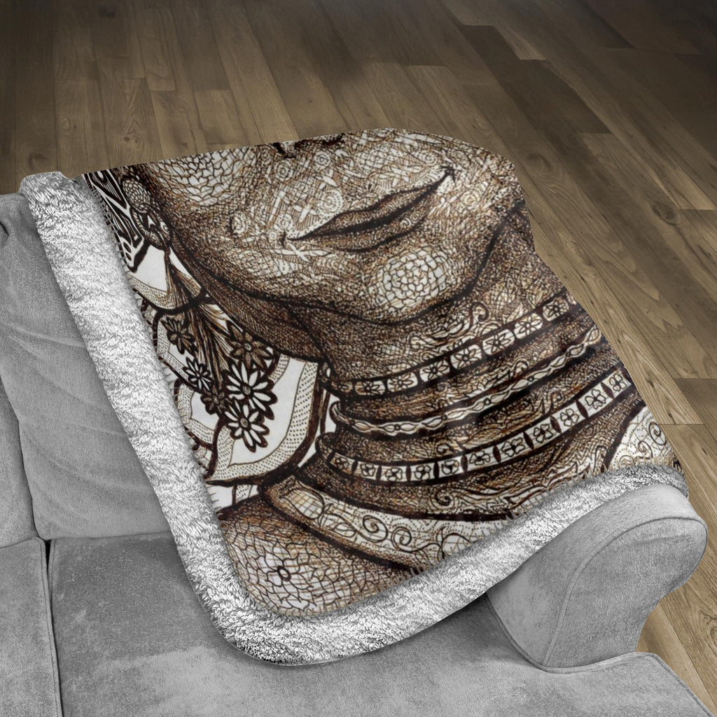 the-wisdom-keeper-of-innovation-innocence-brown-white-fleece-sherpa-blanket – Wisdom Keepers