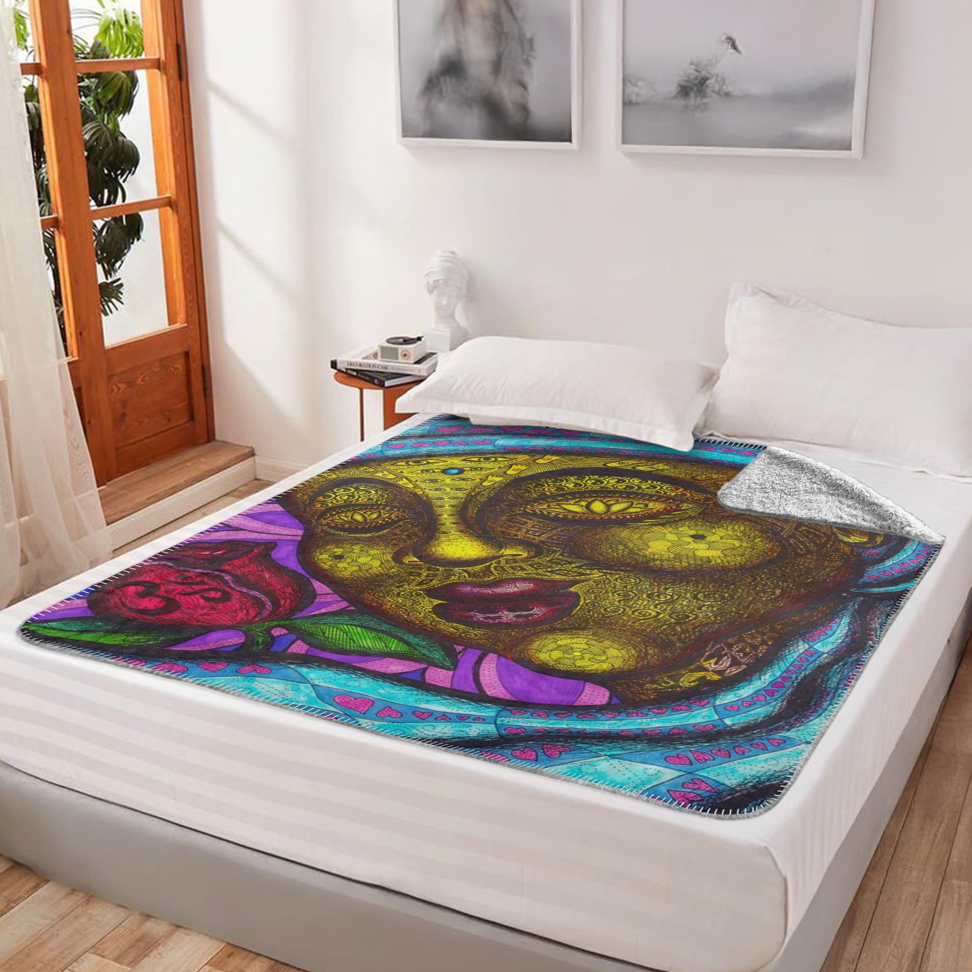 the-wisdom-keeper-of-totality-full-color-fleece-sherpa-blanket – Wisdom Keepers