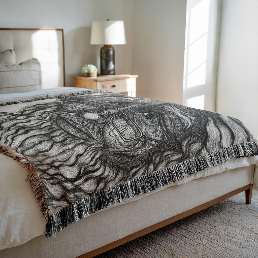 the-wisdom-keeper-of-omniscience-black-white-woven-blanket – Wisdom Keepers