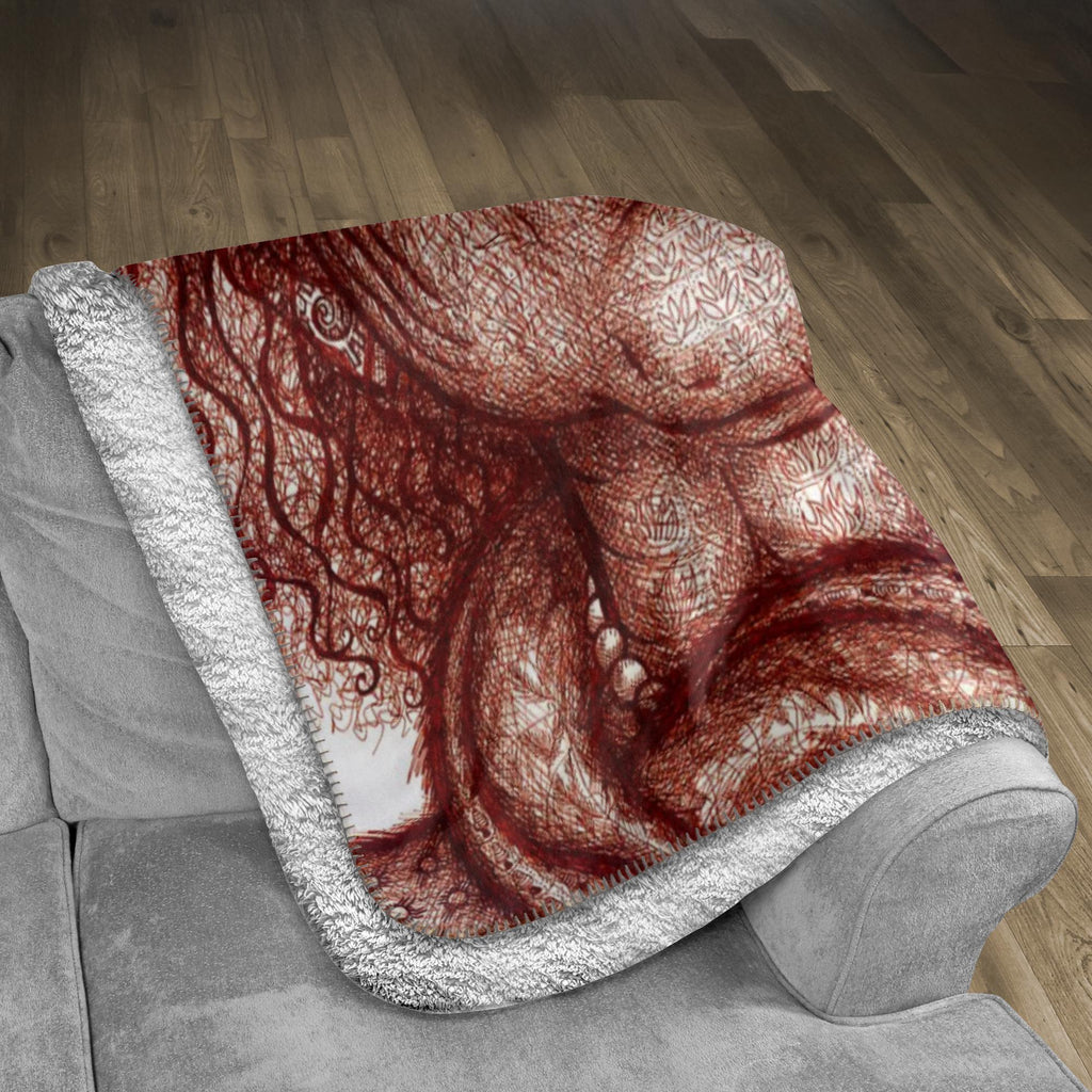 the-wisdom-keeper-of-resourcefulness-wisdom-brown-white-fleece-sherpa-blanket – Wisdom Keepers